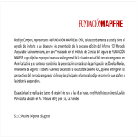 Lanzamiento informe "Mercado Asegurador Latinoamericano" de Fundación MAPFRE