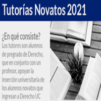 Plazo Postulación Tutorías Novatos 2021
